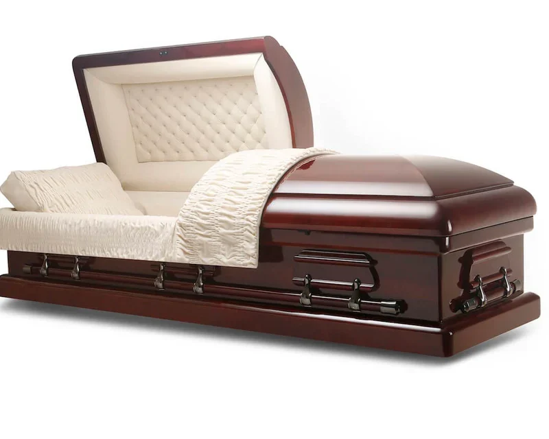 Magistrate Solid Mahogany Wood Casket