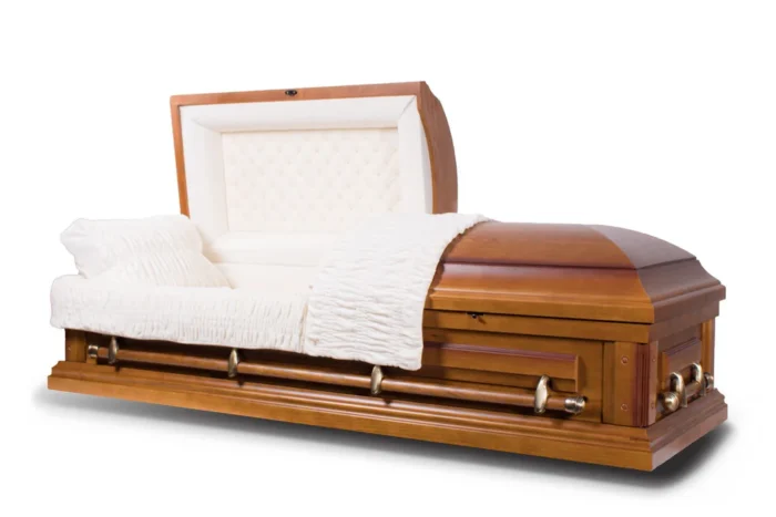 Solid Poplar Wood Casket - The Hope