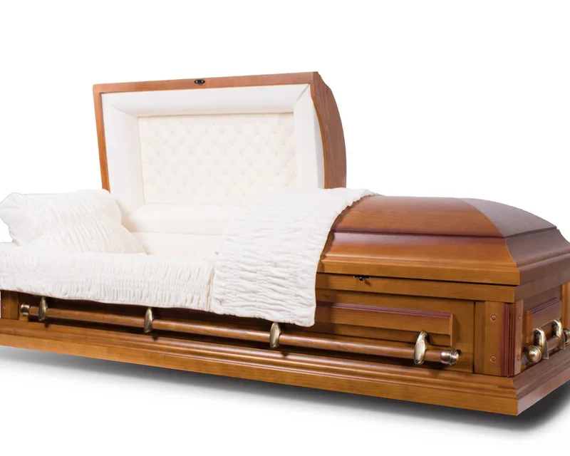 Solid Poplar Wood Casket - The Hope