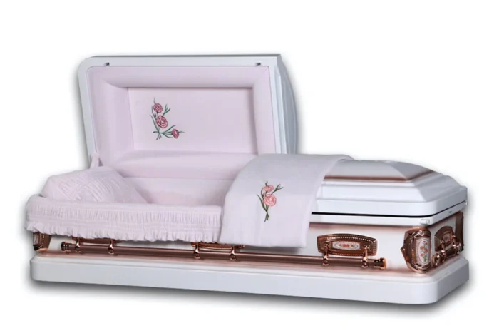 Primrose Casket with Antique White Finish