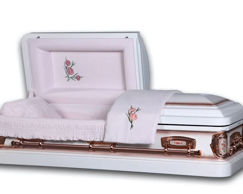 Primrose Casket with Antique White Finish