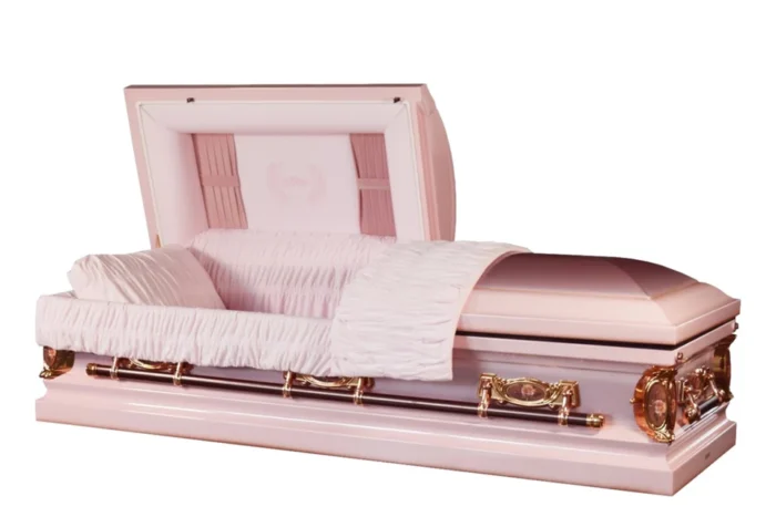 Pink Casket with Lilac tone and Pink interior