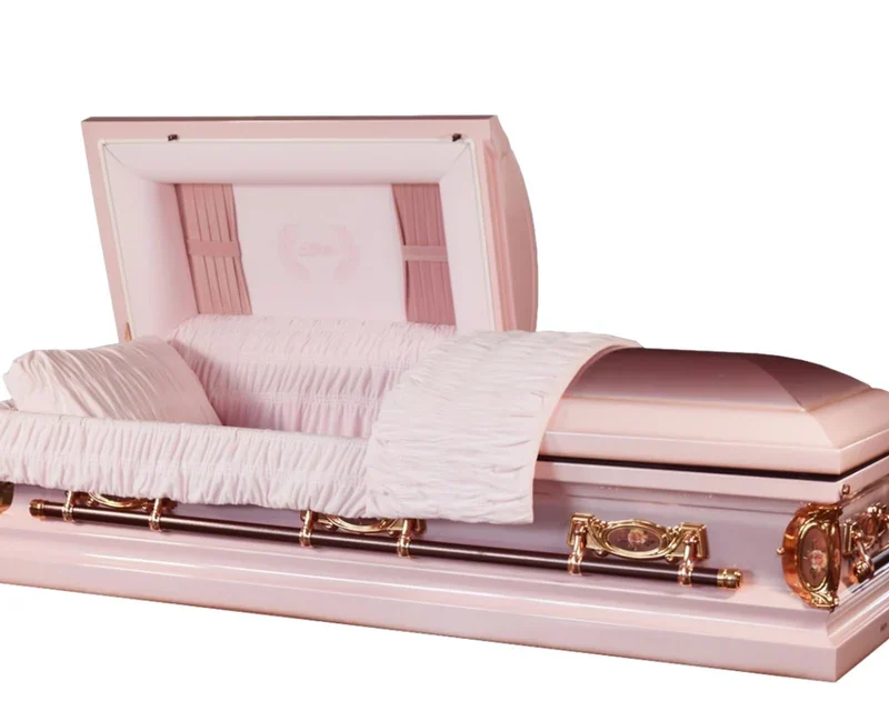 Pink Casket with Lilac tone and Pink interior