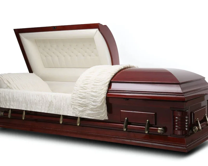 Funeral Casket "Roosevelt" Solid Wood